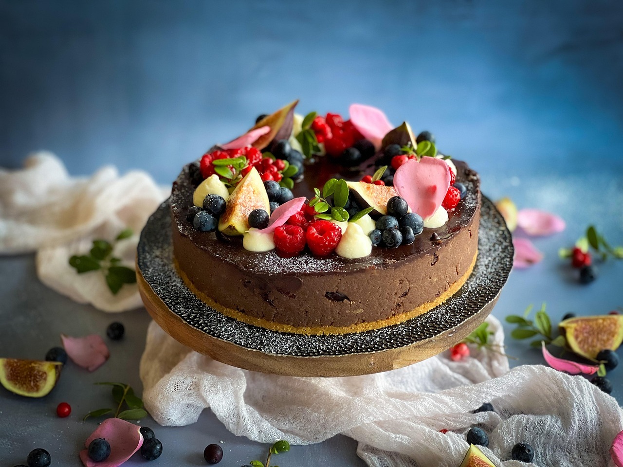 portfolio-img-03 cake, berries, dessert, sweet, chocolate, chocolate cake, rum cake, bakery, birthday cake, raspberries, blueberries, fruit, round cake, figs, food, cake, cake, cake, cake, cake, birthday cake